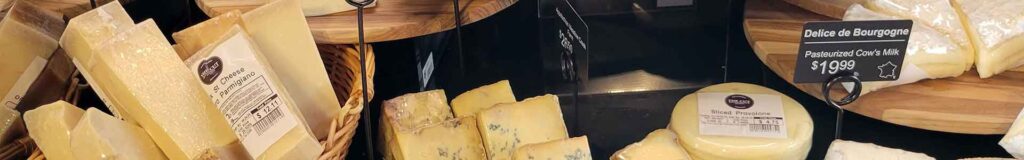 Cheese selection at Cut Butchery